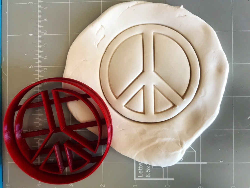 Peace Symbol Cookie Cutter - Choose Your Size