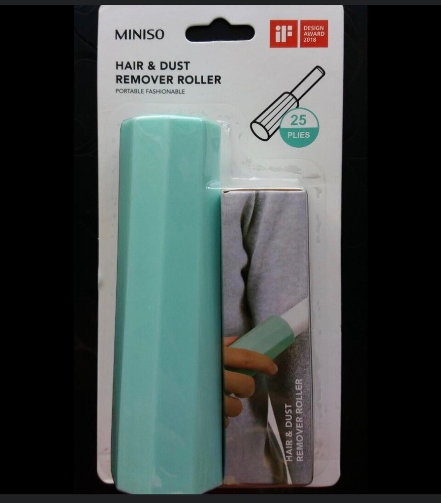 MINISO PORTABLE STICKY LINT ROLLER w/ Refill Pack. New