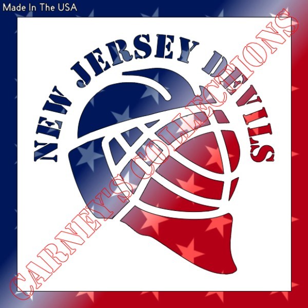 10"x10" Plastic Stencil - Hockey Devils (SC969)
