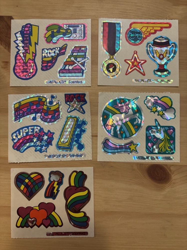 Vintage Metallic Sticker Sheets