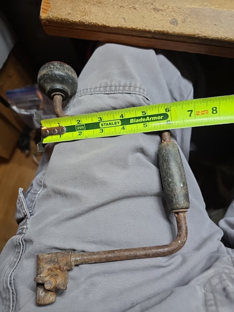 Antique Bit Brace Hand Drill Woodworking Tool
