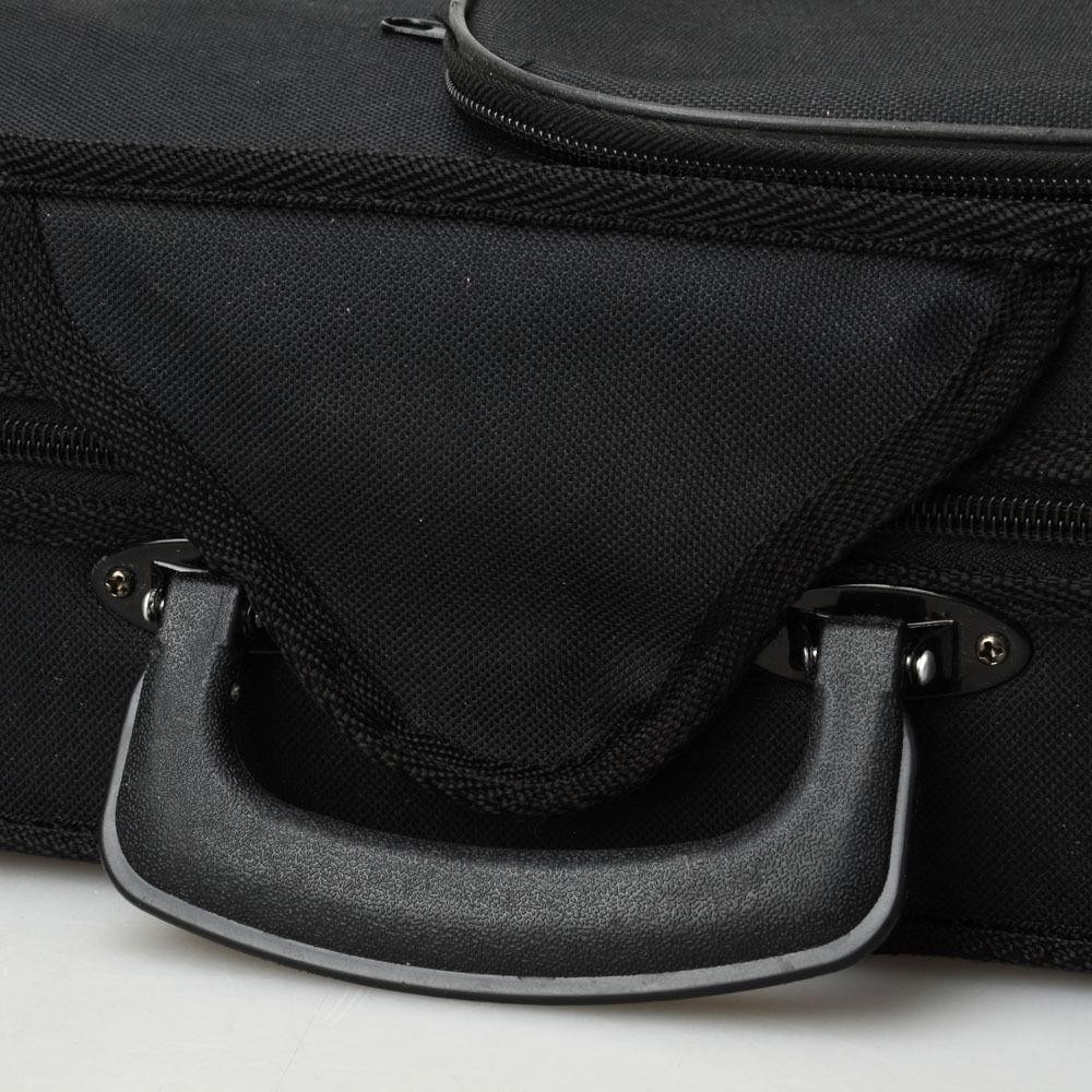 New Student Cloth Fluff Triangle Shape Case for 4/4 Violin Black