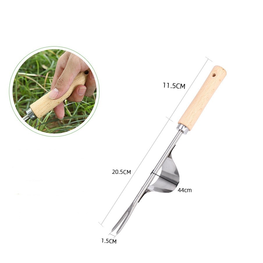 Heavy Duty Hand Weeder Weeding Dandelion Remover Puller Tool Fork Garden Park