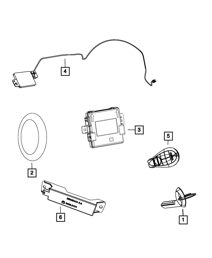Genuine Mopar Hub Receiver 68217462AE