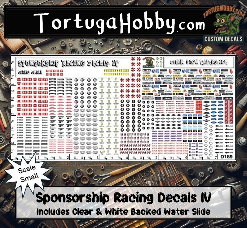 Sponsorship Racing Decals IV - Waterslide - Various Scales