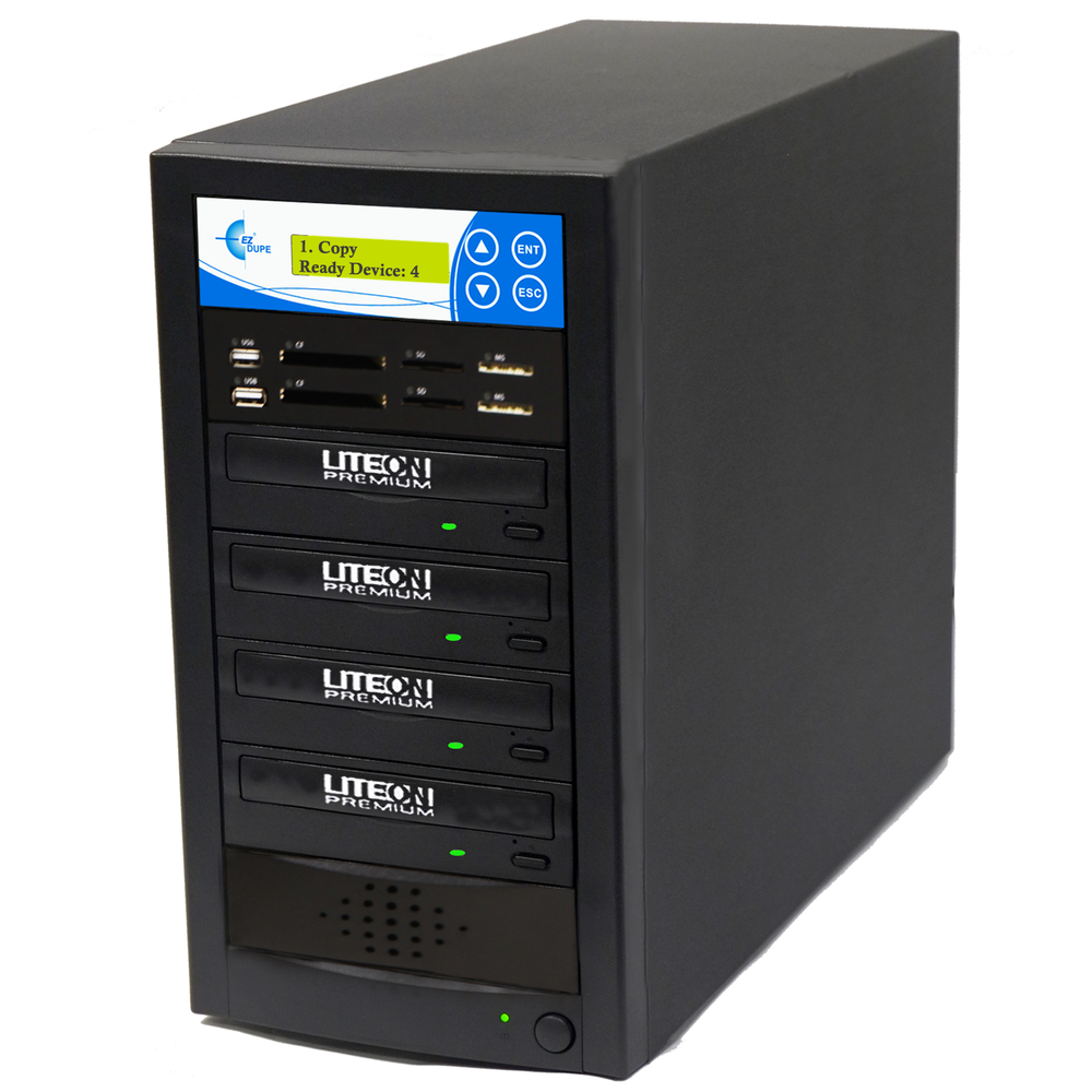 EZ DUPE Media Mirror PLUS 1 to 3 Duplicator - Flash (SD CF MS MMC USB) / DVD