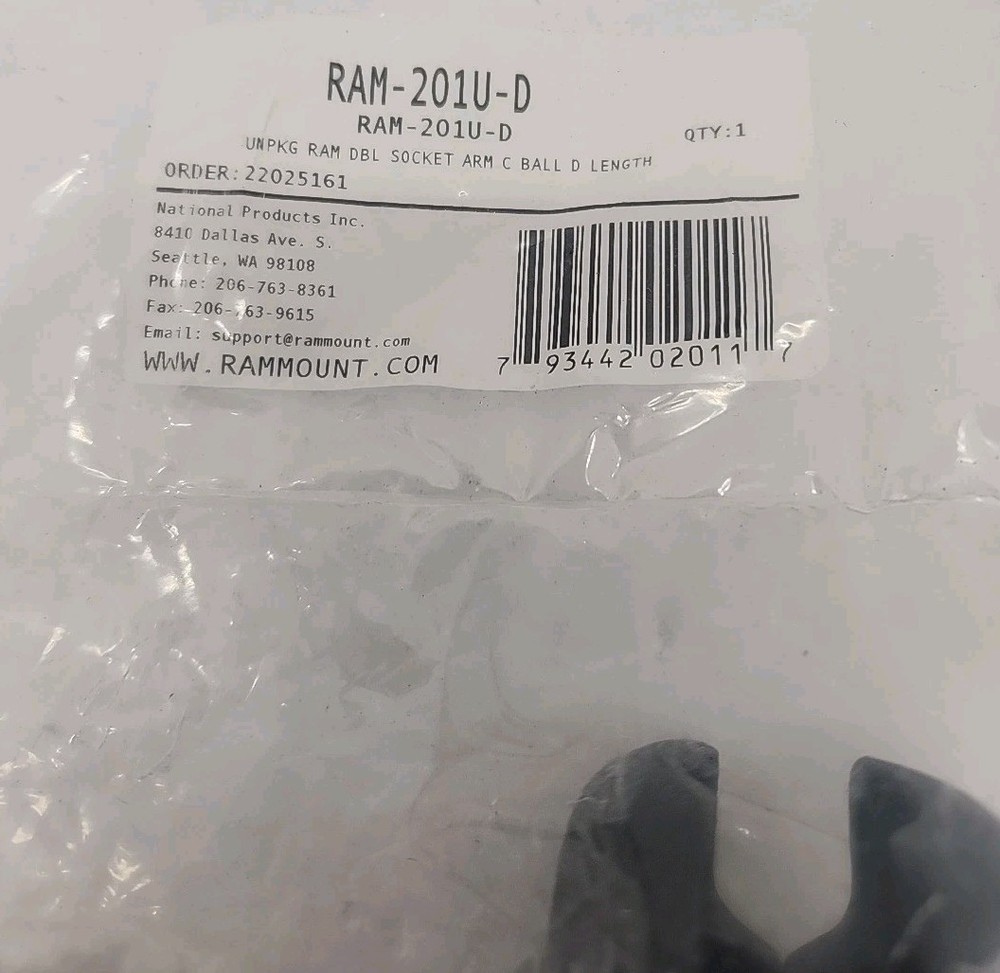 RAM Long Double Socket Arm RAM-201U-D