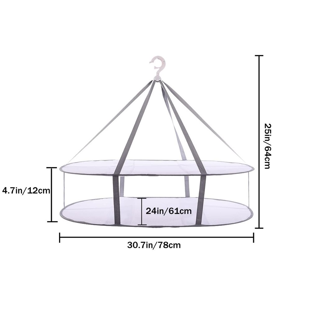 Large Folding Laundry Drying Rack, Clothes Drying Rack, Portable Sweater Dryi...