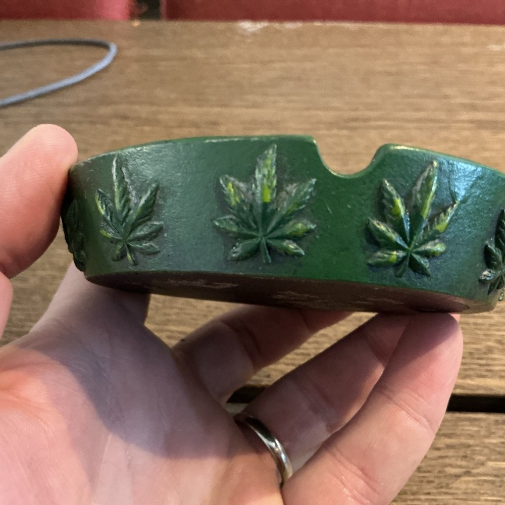 High From Venice Beach Marijuana Leaf Souvenir Ashtray