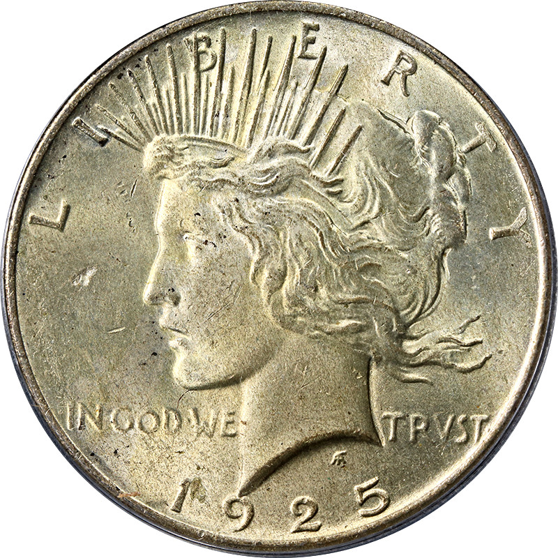 1925-P Peace Dollar PCGS MS64 - Toning