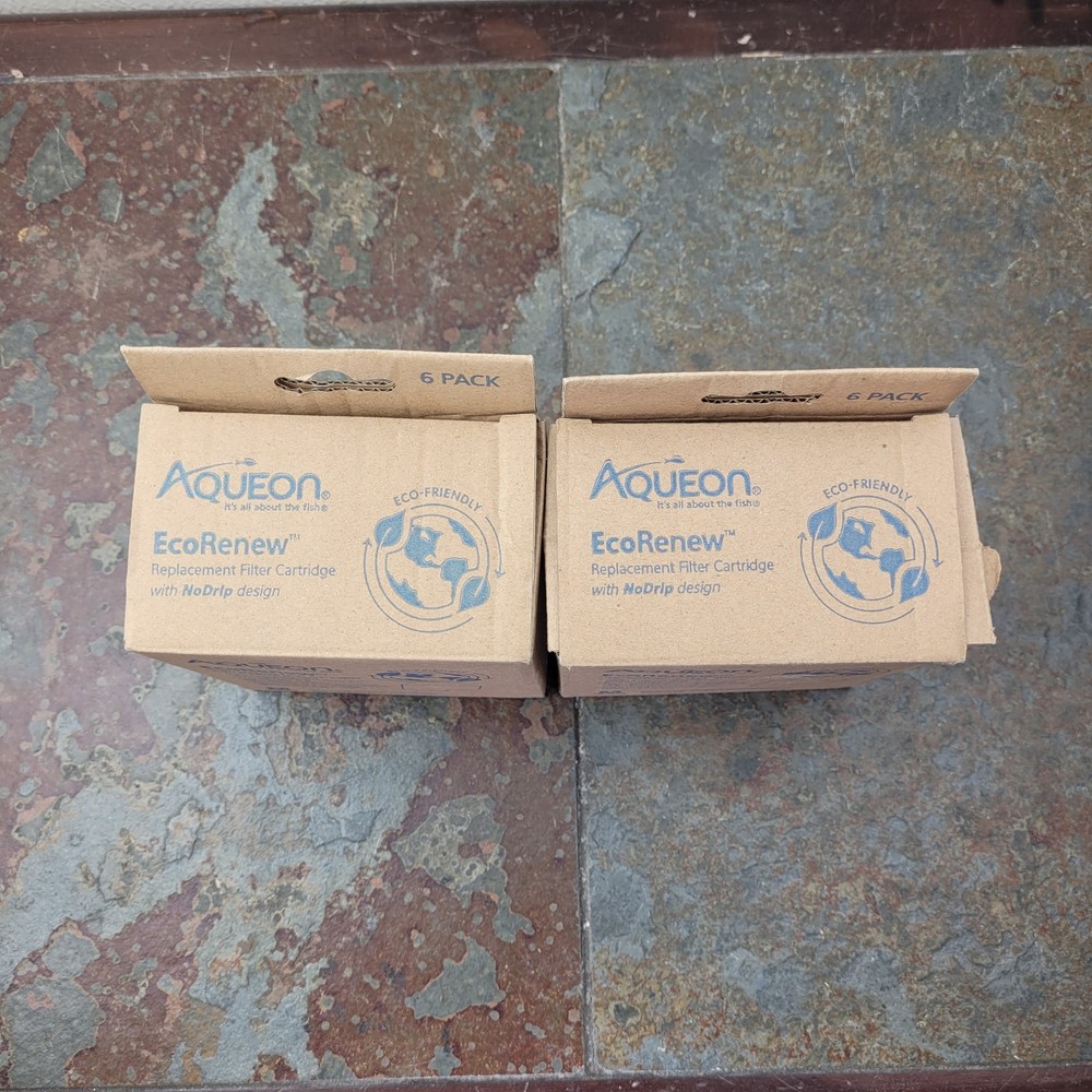 Aqueon EcoRenew Replacement Filter Cartridges Medium - 6 pack X2