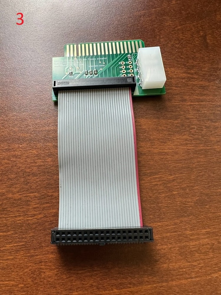 Edge to 34 pin IDC floppy adapter for IBM PS/2 - 3.5" disk / Gotek emulator