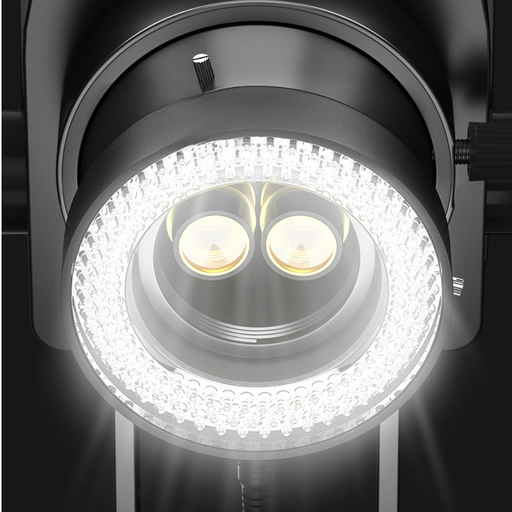 USB Microscope Circular Light 144 LEDs Adjustable Brightness for Precision Work