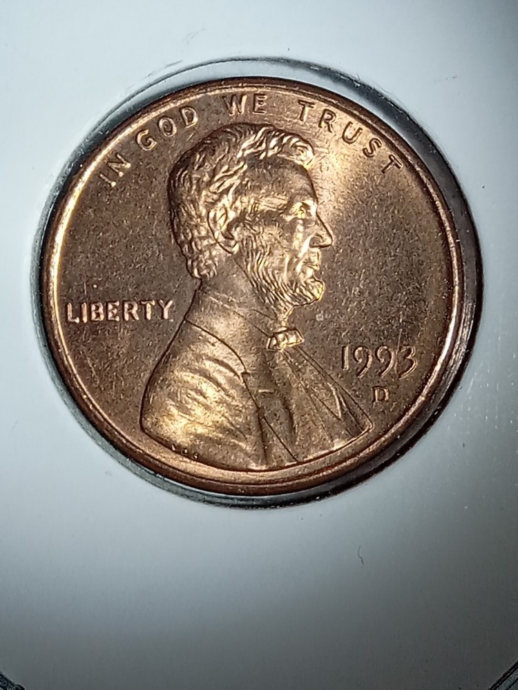 1993 Denver Lincoln Cent Doubled Die Obverse And Reverse