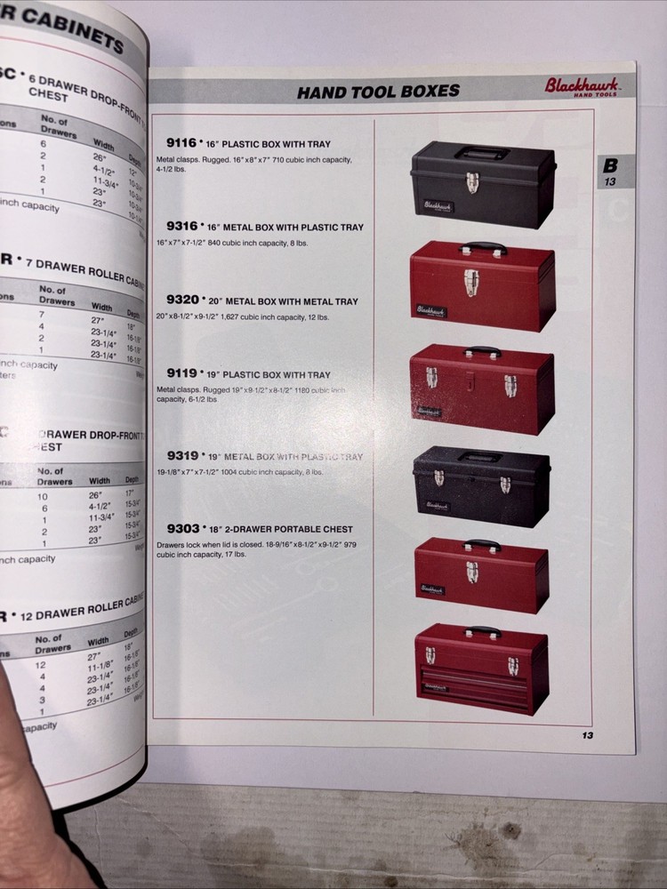 Blackhawk Hand Tools Catalog 1988 Master Sets, Tool Boxes, Sockets, Wrenches
