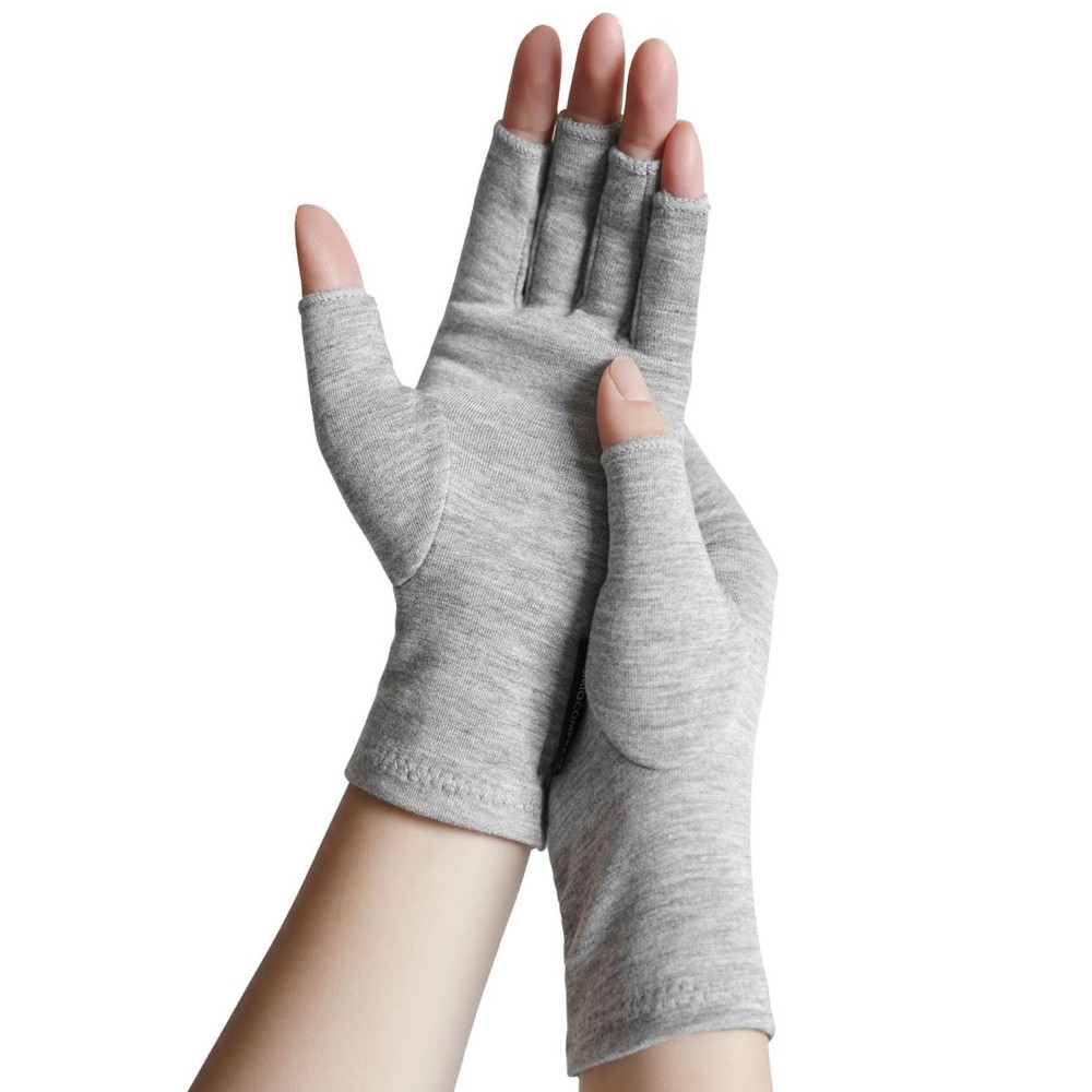 Rayon Derived from Bamboo Compression Gloves – Fingerless Arthritis & Carpal ...