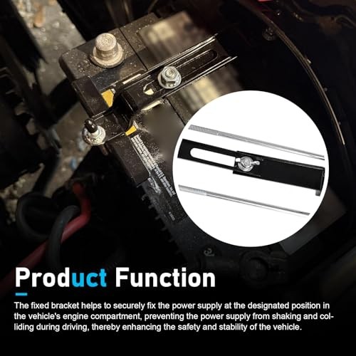 1 PC Car Power Hold Down, Adjustable Power Supply Mounting Bracket with J