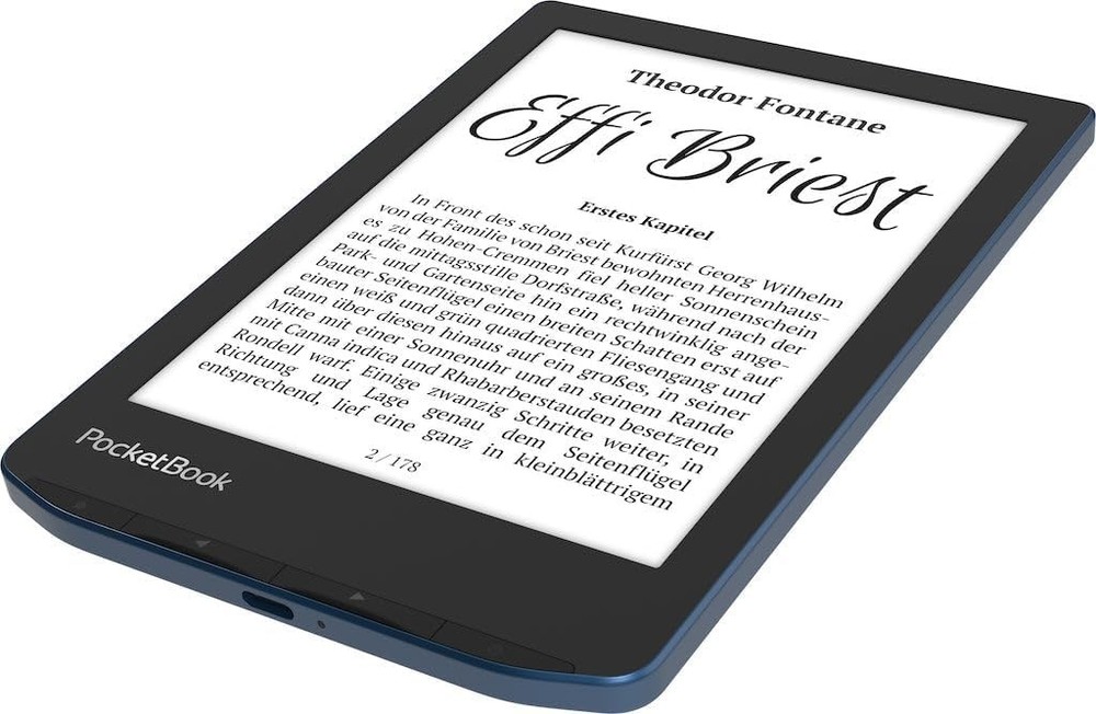 PocketBook Verse Pro E-Reader Waterproof, 6'' E-Ink Carta™ HD Touchscreen, Azure