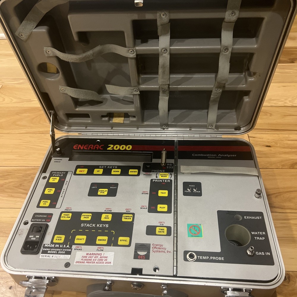 EES Enerac 2000 Portable Combustion Analyzer Gas Emissions Tester[Untested]