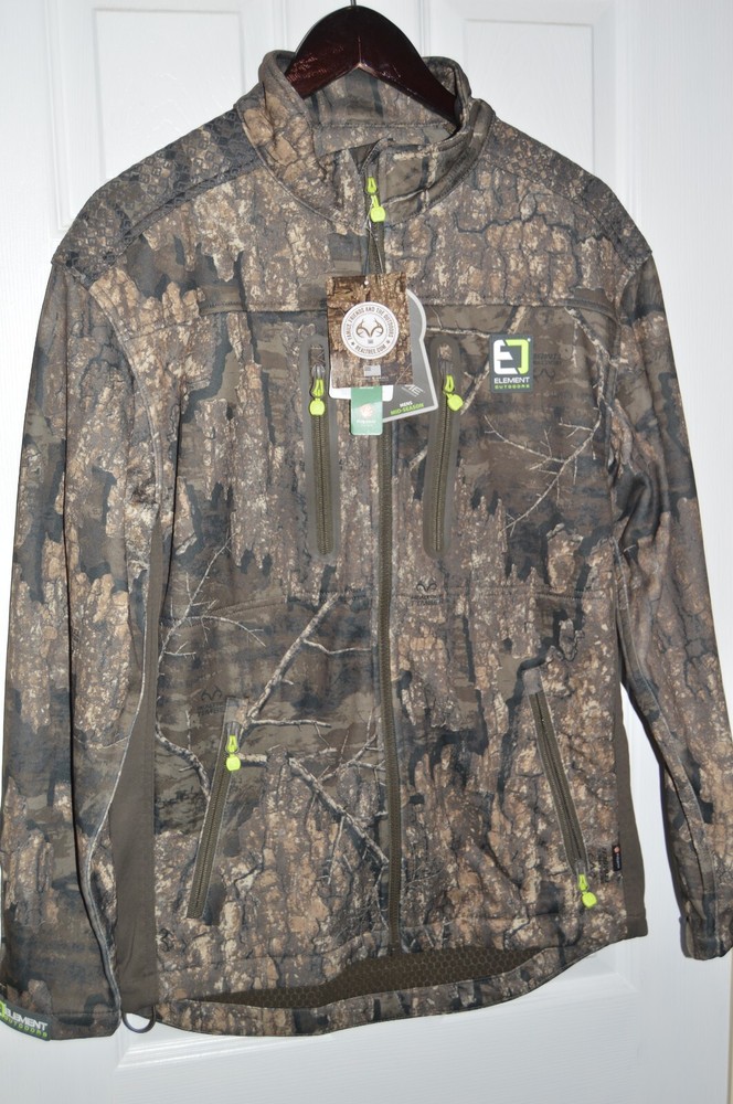 element outdoors men's prime series light/mid full zip jacket camo timber Medium