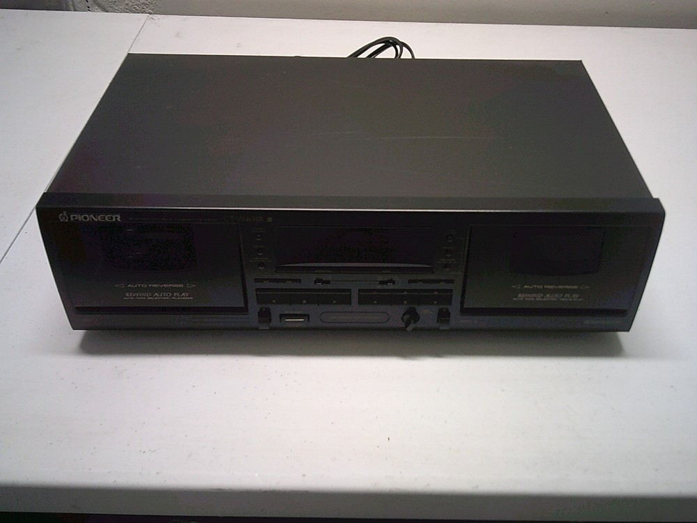 Pioneer CT-W404R Auto Reverse Dual Cassette Deck working condition