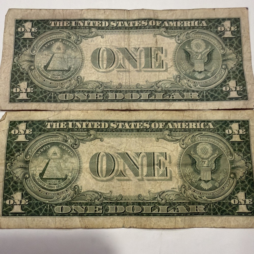1935 $1 Silver Certificates Fair Shape (2) D315