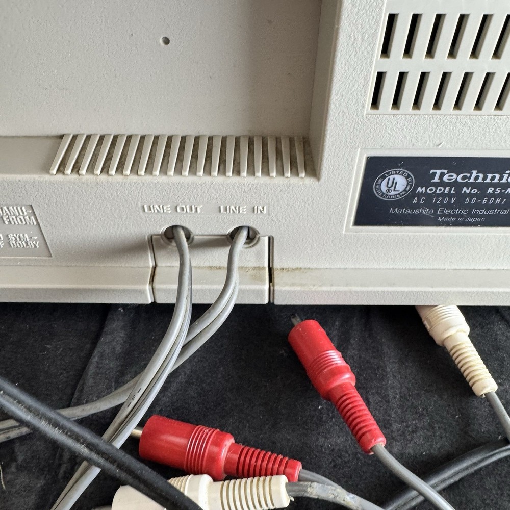 Vtg Technics RS-M205 Dolby Cassette Deck Tested Works Recording