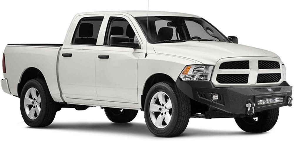 Front Bumper for Ram 1500 2009-2012 Solid Steel with D-rings LED Light