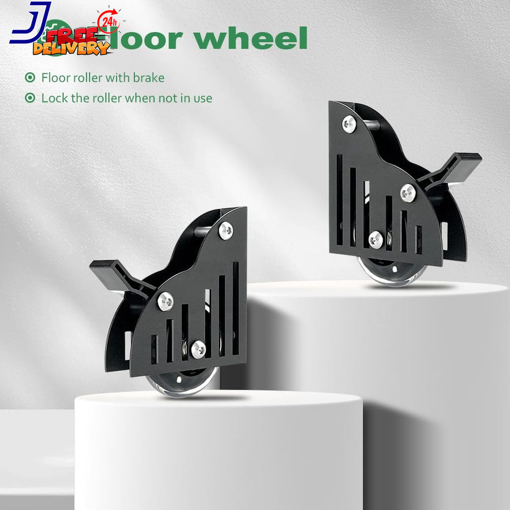 8FT Telescopic Hook on Sliding Library Ladder Hardware Includes Bottom Wheel wit