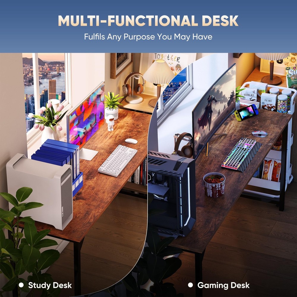 32 in Small Computer Desk for Home Office Modern Study Work Table Simple Style..