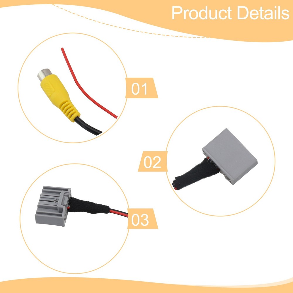 Long Lasting Rear View Adapter Cable for 20132015 Quick Installation