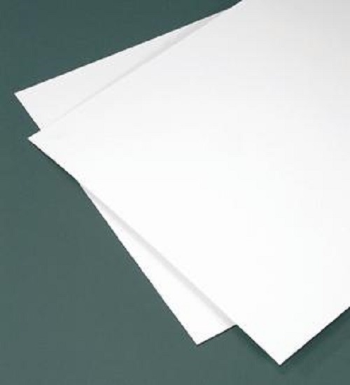 White Polystyrene Plastic Sheet - 1/8" Thick - 12" x 12" (5 Pack) Vacuum Forming