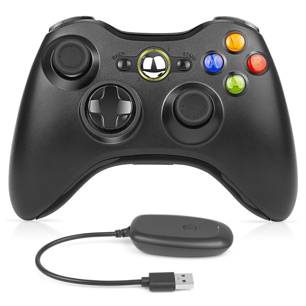 Wireless Remote Controller for Microsoft Xbox 360 Gamepad Game Console Black New