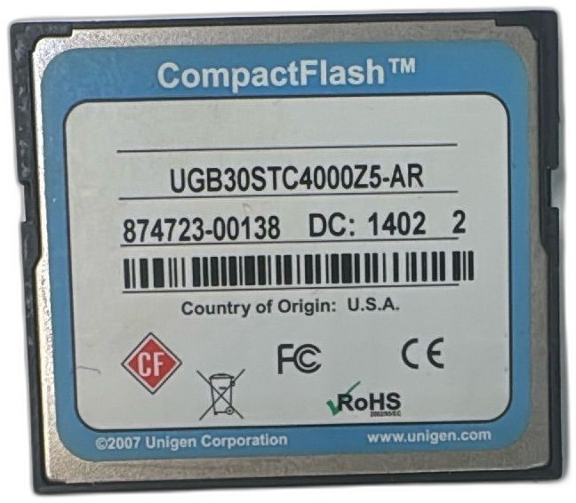 Unigen CF 4GB CompactFlash Card Aristocrat Good Fortune Plugin 2014