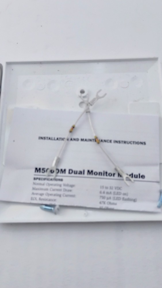 "System Sensor M500DM Intelligent Dual Input Monitor – Pulled, Untested, As-Is"