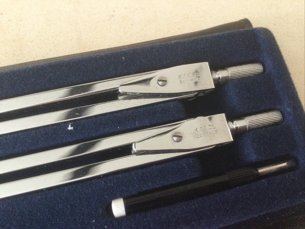 Vintage Navigators Plotting Instrument Set. Germany