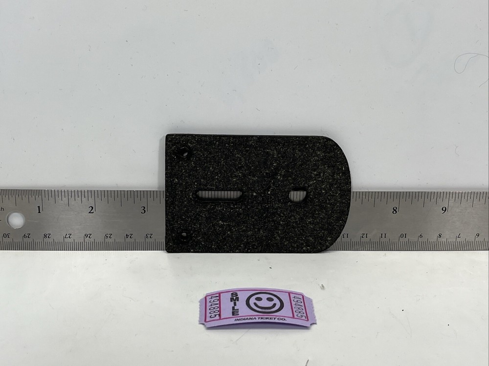 Jay-Pee Square Black Leather Badge Holder Backer 4885