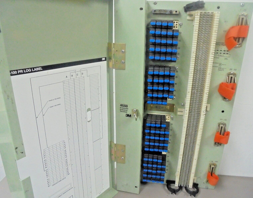 3M 4688-100 PR Protected Entrance Terminal 100 Pair