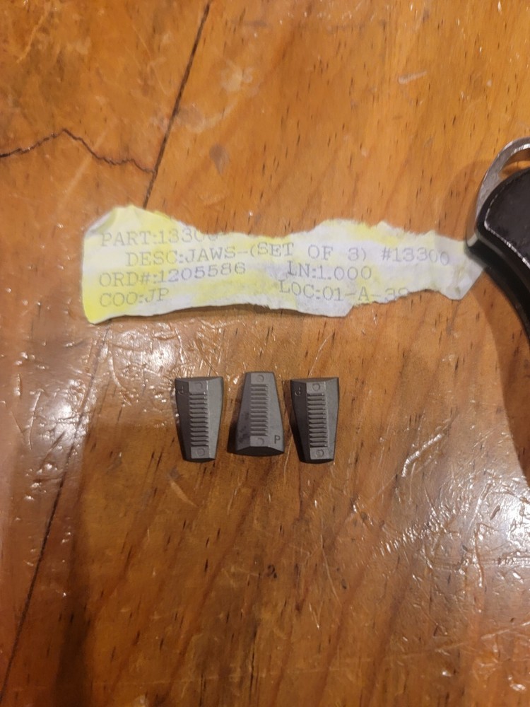 13300 JAWS 3-PC SET PNUEMATIC PROSET 2500 JAWS