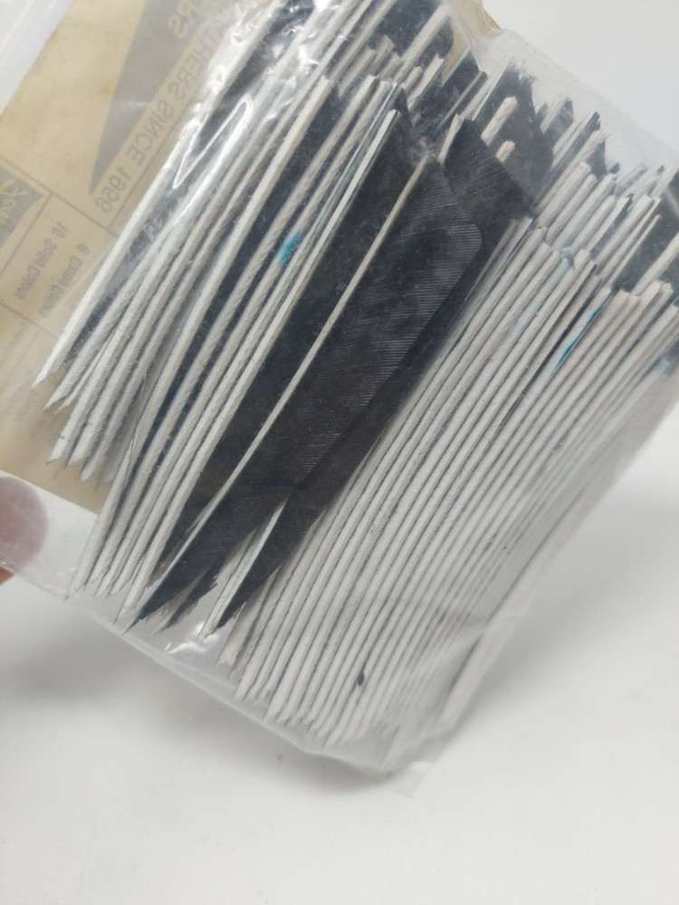 100 Pack Gateway Feathers 4" Left Wing: Shield Jet Black 400LSSBK-100