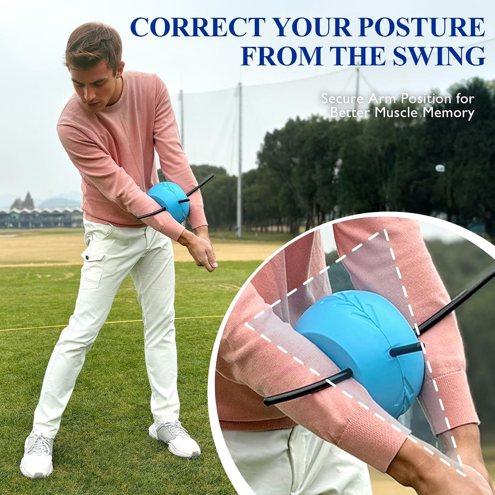 The Connector Golf Training Aid, Golf Swing Trainer for Posture Correction Pract