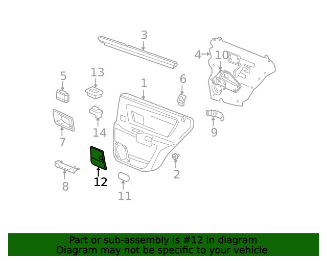 Genuine GM Speaker Grille 89038804