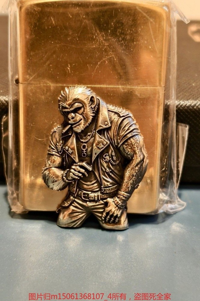 High Precision Brass Monkey Lighter Patch DIY Accessory Without Lighter