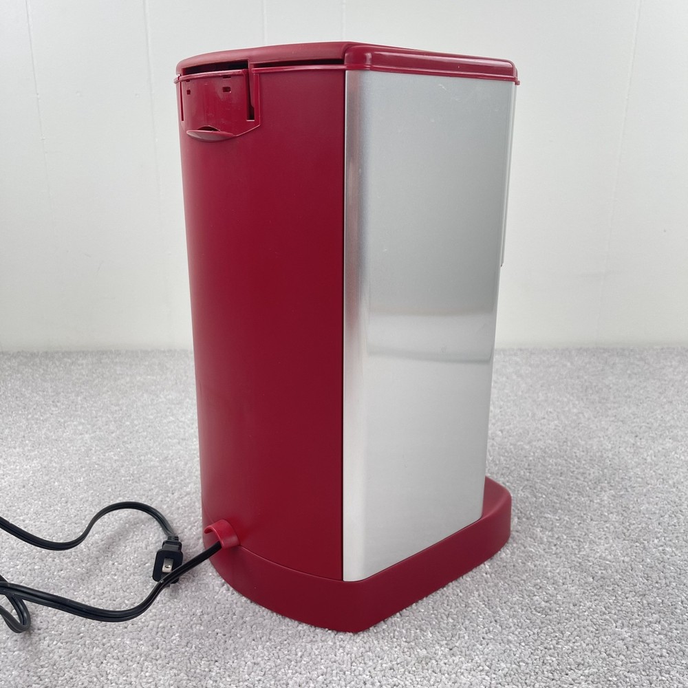 Cuisinart DCC-1200 Coffee Maker Red Brew Central Silver 12 cups
