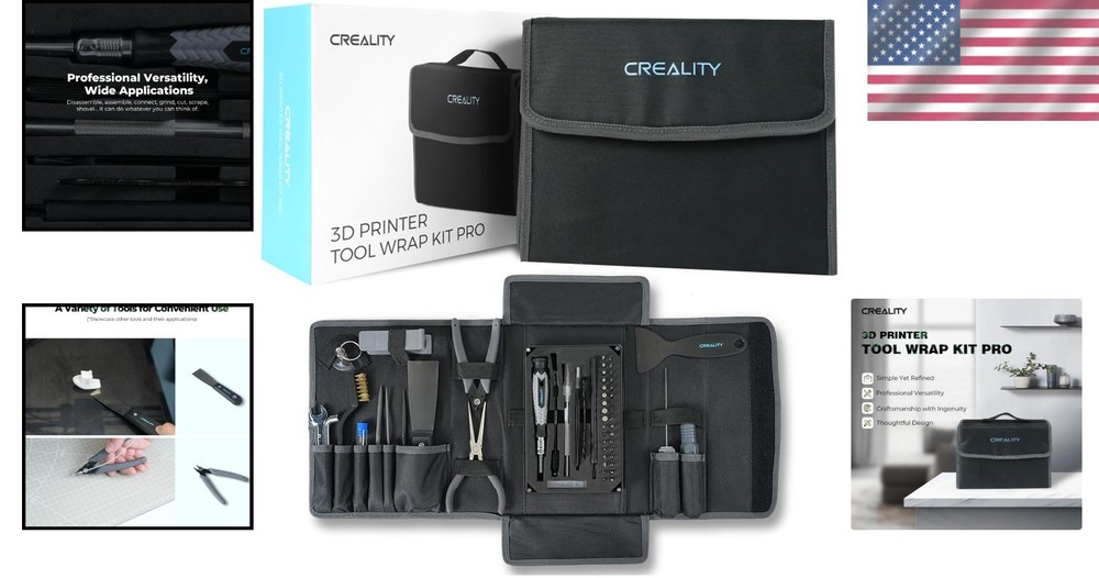 Pro 3D Printer Tool Kit: 74 Pcs Assembly, Removal & Filament Cutting Essentials