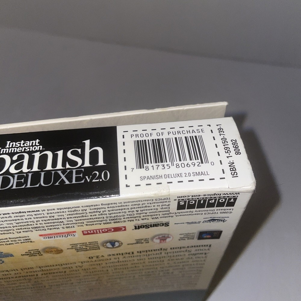 Topics Entertainment Instant Immersion Spanish Deluxe 2 - Full Version - 8 Discs