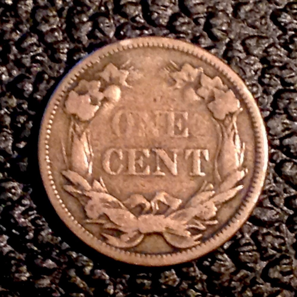 1858 US Flying Eagle Cent cd -