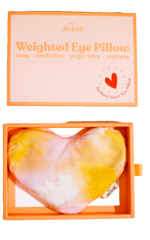 Heart Shaped Weighted Eye Pillow With Lavender Scent