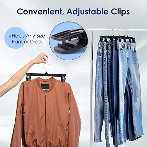 Hanger Central 30 Pack Space Saving Heavy Duty Slim Plastic Pants, Skirts,