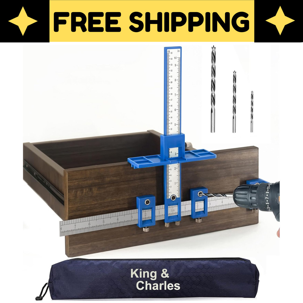 Cabinet Hardware Jig Drawer Pull Jig Template Tool Set USA